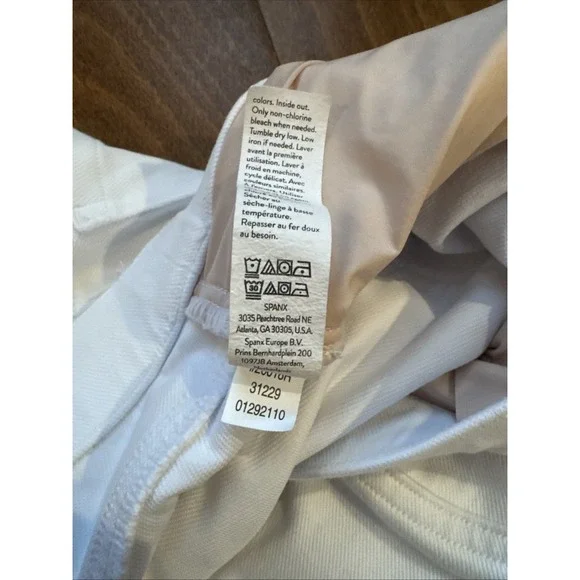 SPANX Women's White Jean-ish Ankle Leggings Pull On 20018R Size L - Picture 5 of 7